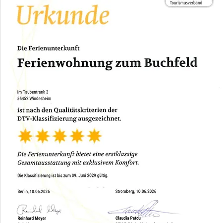 Apartman Zum Buchfeld *